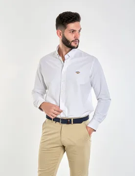 Camisa 8068 c-boton bandera oxf.liso - Spagnolo - FashionsVida