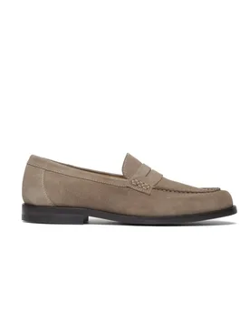 Mocassino cortina uomo beige - ANTICA CUOIERIA - FashionsVida