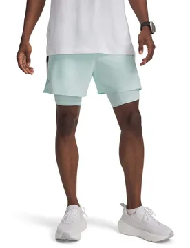 Pantaloni Corti Launch 5´´ 2in1 Green M - Under armour - FashionsVida