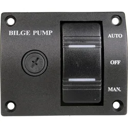 Bilge Pump Control Panel 76x63 Mm Black One Size unisex
