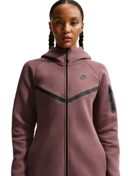Tech Fleece Women Hoodies - Purple - Size S - Cotton Jersey - Purple - Size: Small - Nike - FashionsVida