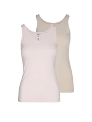Canotta confezione da 2 ADVANTAGE COTTON STRETCH lilacgoat selection rosa 40