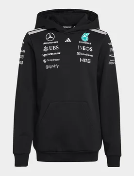 Felpa Con Cappuccio Mercedes-amg Petronas Formula 1 Team Driver - Nero, nero nero Bambino taglia 11-12Y - Adidas - FashionsVida