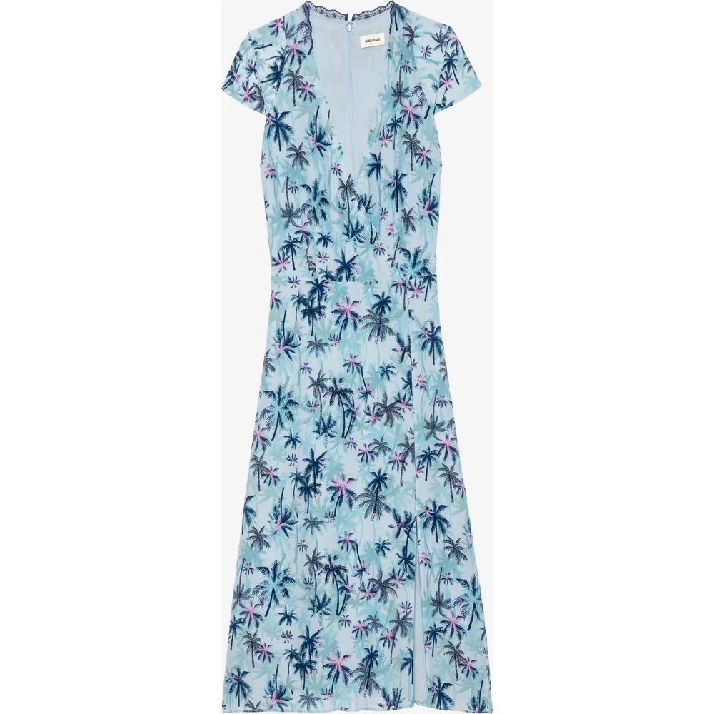 Zadig & Voltaire - Vestido Rapaz 100% seda de manga corta - Zadig & Voltaire - FashionsVida
