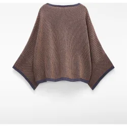 Jersey de mujer de punto jacquard con flecos