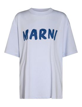 Marni T-shirt in cotone bianco