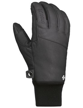Handschuhe aus Leder und Wolle SGlove Leather Black für Herren aus Wolle Größe L schwarz