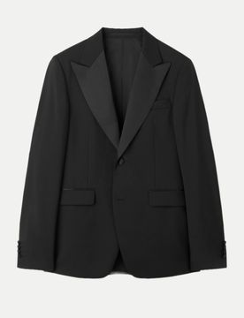 Smokingblazer JEFFERS m. Spitzrever Schwarz 50