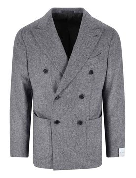Caruso Blazer doppiopetto in lana