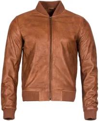 Mens Varisty Bomber Jacket - Tan - Size 4xl