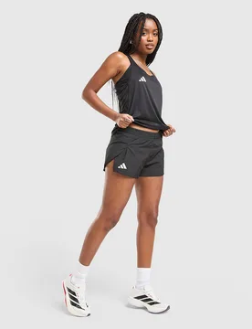 Adizero Essentials Split Hem Shorts - Damen, Schwarz - female - Size: XS - Adidas - FashionsVida