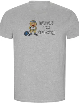 Born To Smash Eco Short Sleeve T-shirt Heather Grey M - Kruskis - FashionsVida
