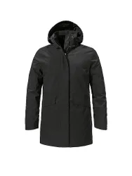 SCHÖFFEL Damen Winterparka 3in1 Style Borkol Hoodie schwarz 46 W