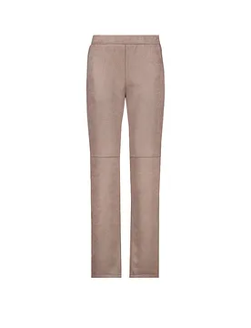 Pantalon aspect velours camel 34 - monari - FashionsVida
