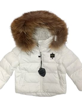Piumino 100 Bianco C/pelliccia 24WBBXC02550