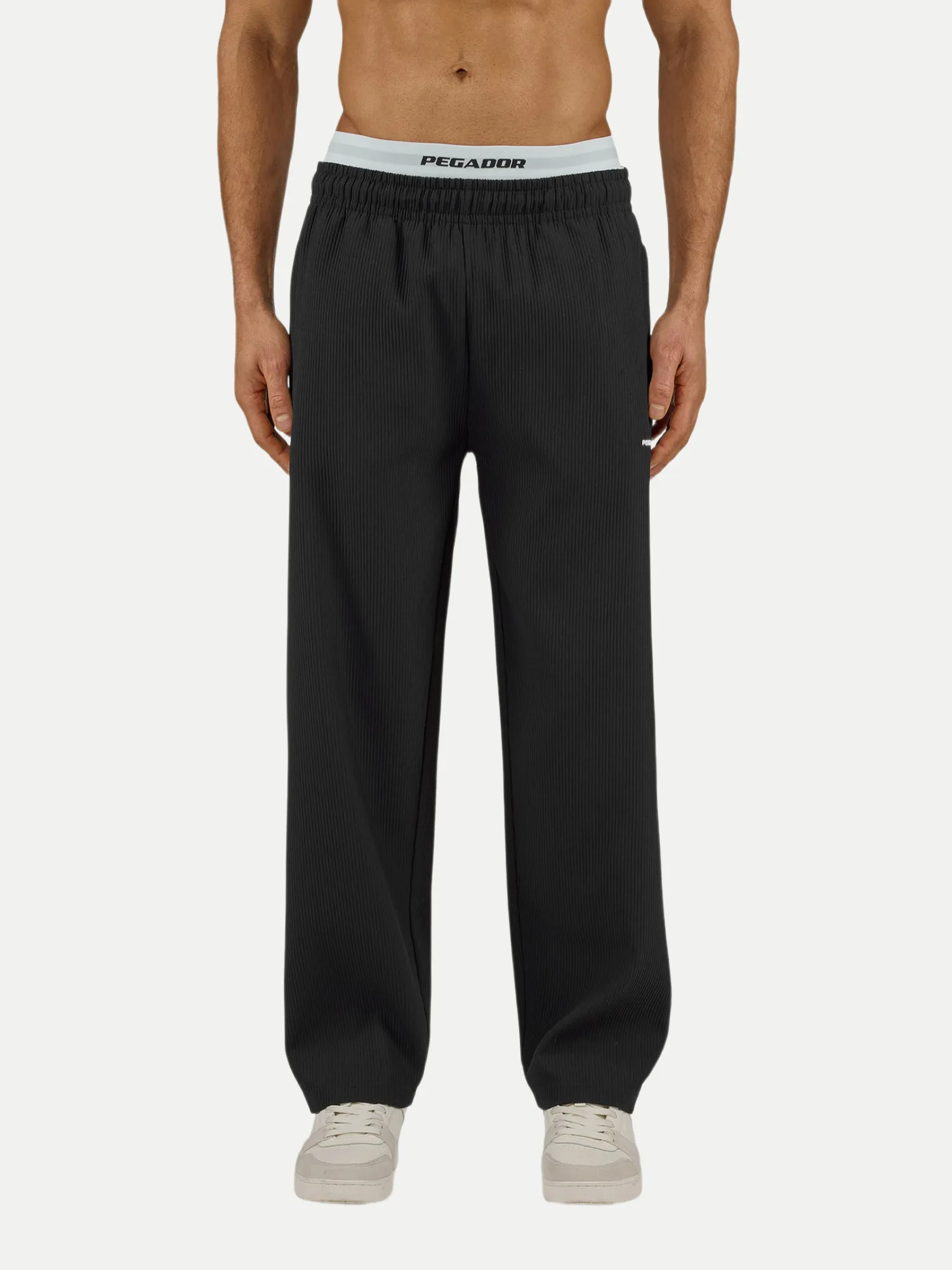 Pegador Plissee Hose Troy Schwarz L - Pegador - FashionsVida