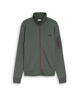 Sudadera con cremallera oliva XL - Tom tailor - FashionsVida