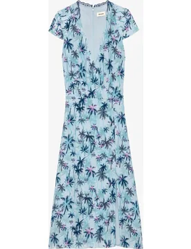 Zadig & Voltaire - Vestido Rapaz 100% seda de manga corta - Zadig & Voltaire - FashionsVida