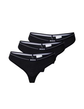 BOSS Tanga negro / blanco