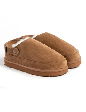 Womens Quinn Sheepskin Sling Back Mule Slipper - - Size: 5 - Just Sheepskin - FashionsVida