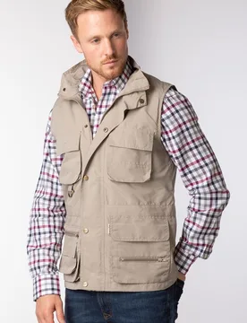 Skipton Mens Multi-Pocket Utility Vest - - Size: M - Rydale - FashionsVida