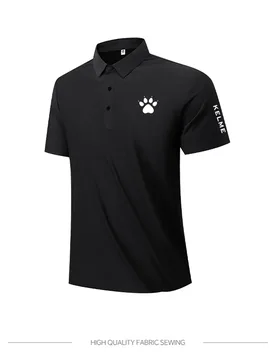 Men Quick Dry Polo Shirts KELME Paw Print Short Sleeve Lapel Sport T Shirt Breathable Golf Tee Casual Work Uniform Training Fitn - Aliexpress - FashionsVida