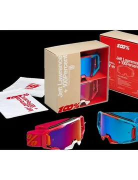 KIT 2 Maschere Moto Cross Enduro ARMATIC LE JETT LAWREN taglia un - 100% - FashionsVida