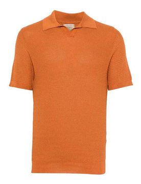 T-shirt bianca con colletto polo