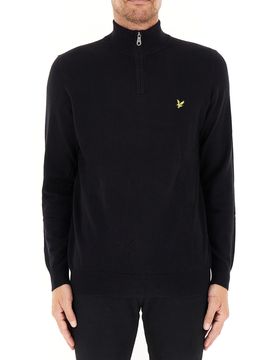 Maglione mezza zip NERO S