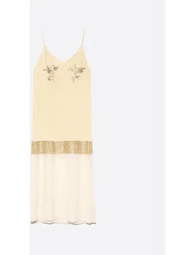 Vestido midi recto piedras - Bimba y Lola - FashionsVida