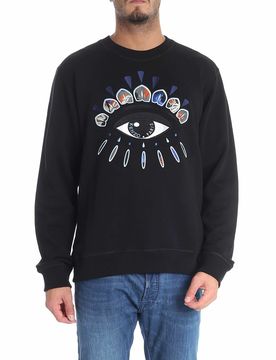 Kenzo Felpa nera Occhi Indonesiano
