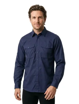 Chemise à Manches Longues Crossover 12004 Navy 37-38 - MASCOT - FashionsVida