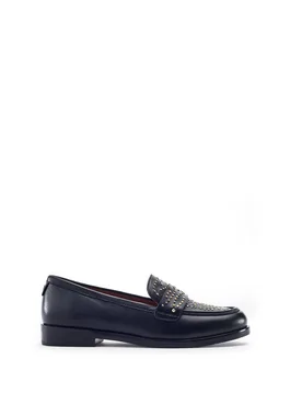 Women's 'Feona' Leather Brogues in Black Size: 3 - Black - Size: 3 - Moda in Pelle - FashionsVida