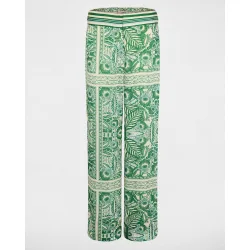 Pantalón de mujer ancho estampado paisley