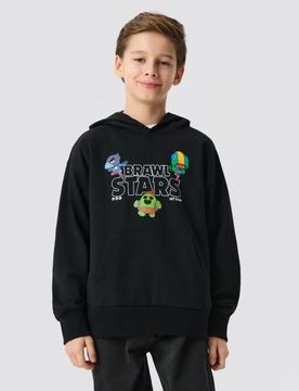 Felpa con stampa Brawl Stars - nero