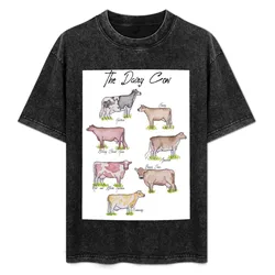 The Dairy Cow T-Shirt Simple Line Art Print Tee