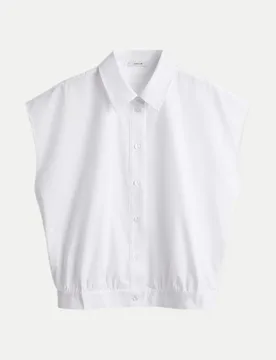 Opus Kurzarmbluse Foreen Weiß 40 - Opus - FashionsVida