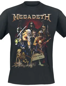 T-Shirt - Vic Eras - S bis 5XL - für Männer - Größe M - schwarz - Lizenziertes Merchandise! - Männer - male - Megadeth - FashionsVida