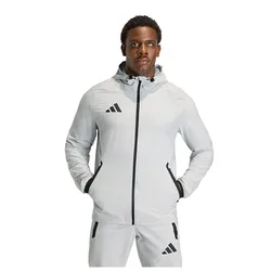 Veste Tiro Travel Windbreaker Team Light Grey / Black M