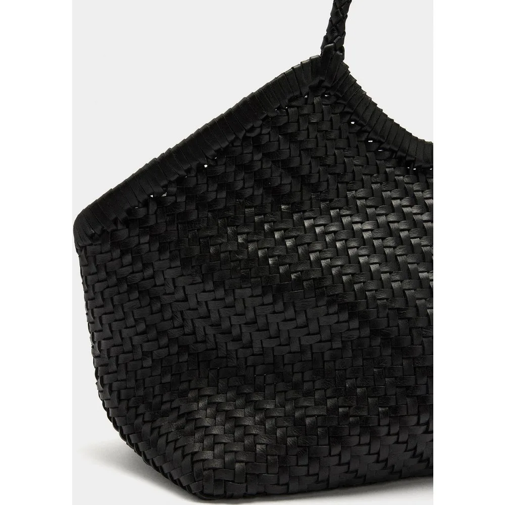 Shopper de piel trenzada con neceser extraíble en liso - Parfois - FashionsVida