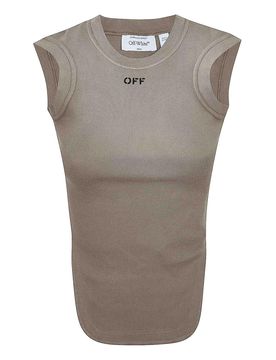 Off Stamp Rib Kat Top Washed Stone