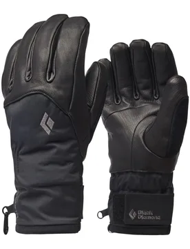 Gants de freeride en PrimaLoft® et en GORE-TEX - Legend Gloves Black en Cuir - Taille S - Noir - Black diamond - FashionsVida