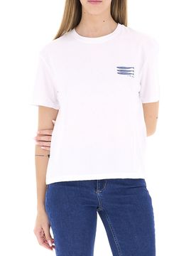 T-shirt girocollo BIANCO L