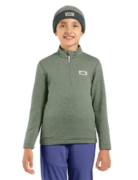 Pile Con Mezza Cerniera Grid Shadow Melange 10 Anni