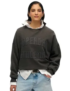 Felpa Athletic Tonal Applique Charcoal S