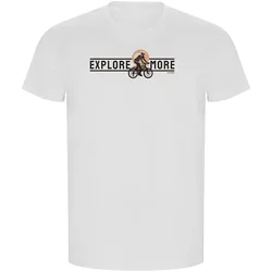 Maglietta A Maniche Corte Explore More Eco White