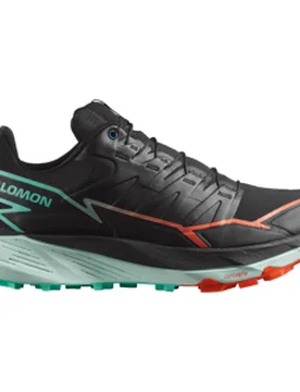 THUNDERCROSS Trailschuhe Herren Black / Cherry Tomato / Electric Green 45 1/3 - Salomon - FashionsVida