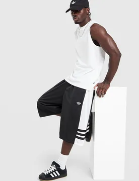 Mens Adicolor Court Shorts - Nero, nero nero Uomo taglia XXL - Adidas - FashionsVida