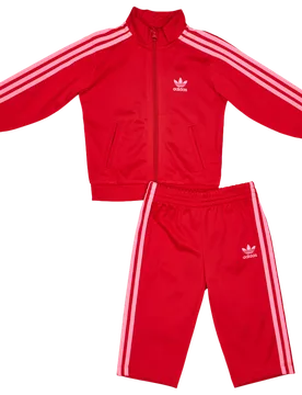 Firebird Unisex Tracksuits - Red - Size 6 - 9 Months - Poly Tricot - Red - Size: 6 - 9 Months - Adidas - FashionsVida