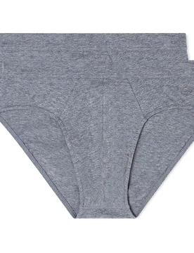 Slip Em003790_af20672 2 Unità Grey Mel / Grey Mel L - Emporio armani - FashionsVida